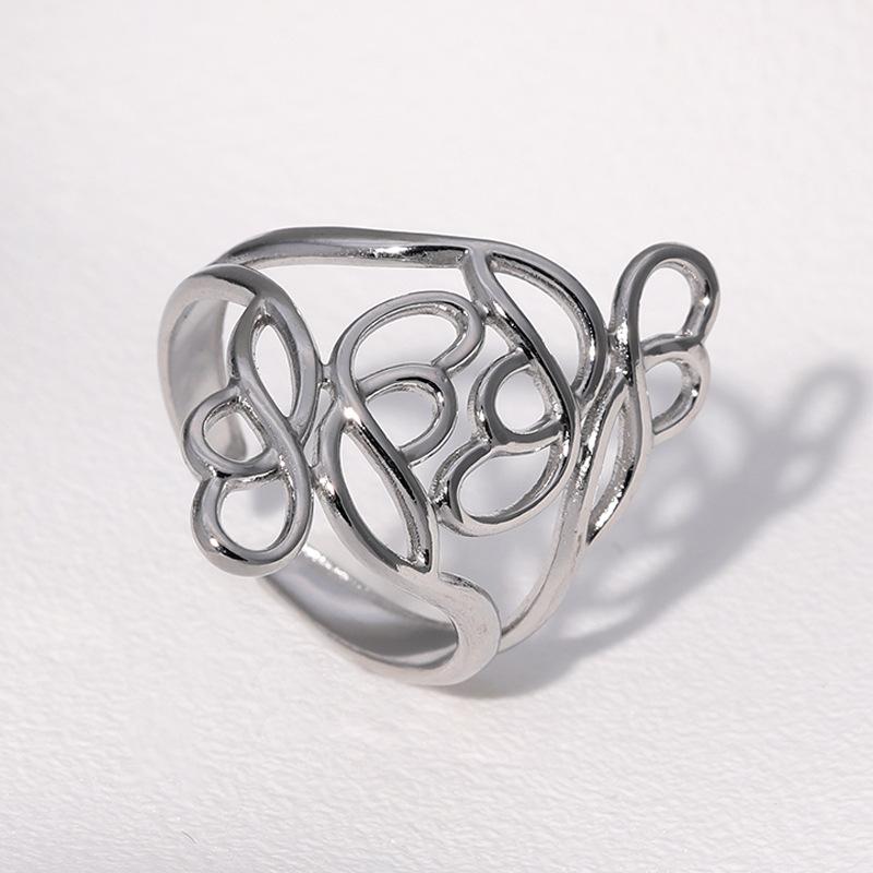 Personalized Niche Hollow Ring Neutral Zircon Geometric Irregularity Stainless Steel Open Rings Prom Accessories Gift resizable
Personalized Niche Hollow Ring Neutral Zircon Geometric Irregularity Stainless Steel Open Rings Prom Accessories Gift resizable