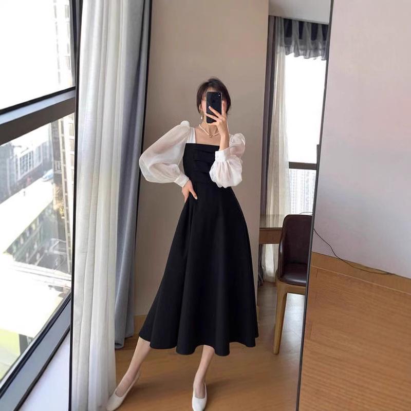 Платье нового сезона в стиле ретро с квадратным вырезом, черное сетчатое с длинными рукавами XXL
Платье нового сезона в стиле ретро с квадратным вырезом, черное сетчатое с длинными рукавами XXL