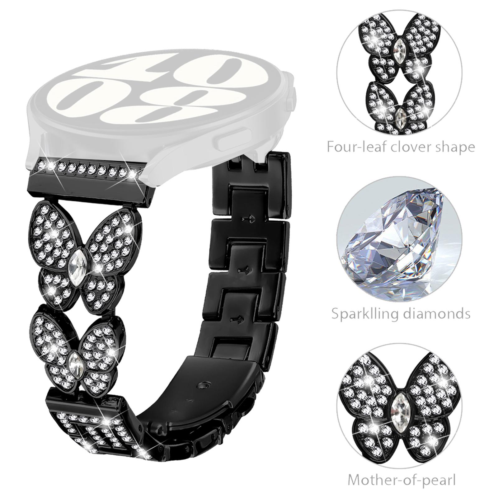 For Xiaomi Watch S2 46mm/S2 42mm Metal Band Butterfly Rhinestones Decor Watch Strap Black
For Xiaomi Watch S2 46mm/S2 42mm Metal Band Butterfly Rhinestones Decor Watch Strap Black