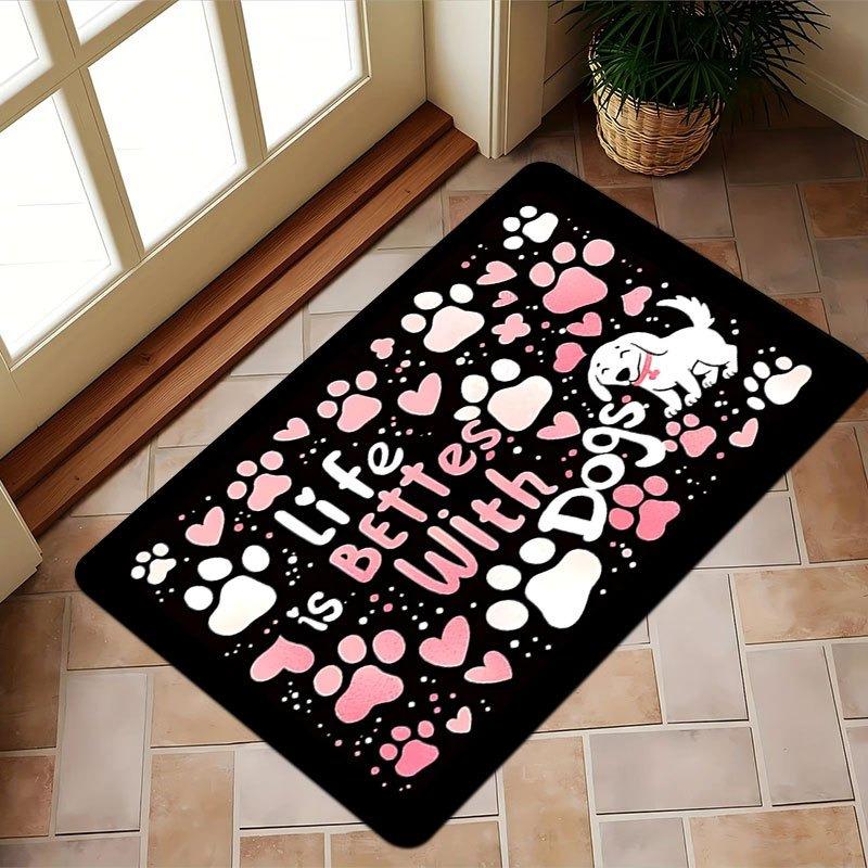 Cute Dog Paw Prints Pattern Printed Entry Doormat Fun Door Mat for Bedroom Living Room Entrance Machine Washable Carpet 40x60cm
Cute Dog Paw Prints Pattern Printed Entry Doormat Fun Door Mat for Bedroom Living Room Entrance Machine Washable Carpet 40x60cm