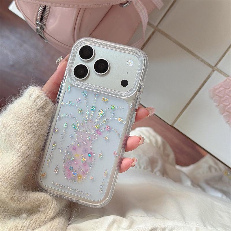 High-End Pink Floral Diamond Phone Case for iPhone 17/16 Pro Max/15/14 16 Pro
High-End Pink Floral Diamond Phone Case for iPhone 17/16 Pro Max/15/14 16 Pro