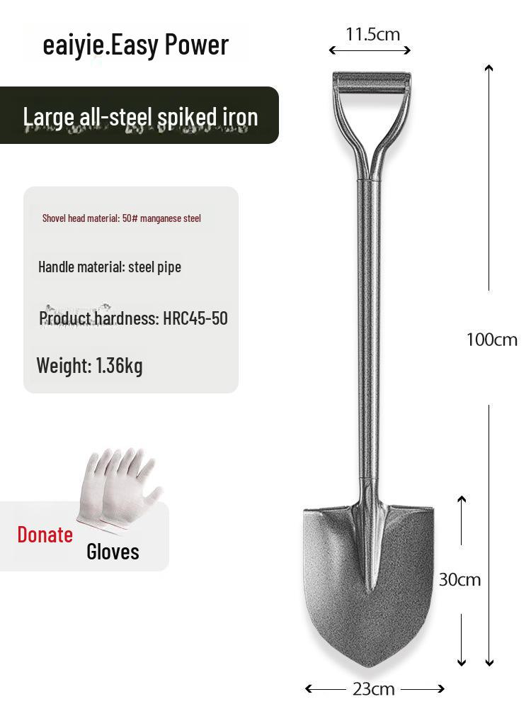 Инженерная и сельскохозяйственная лопата из марганцевой стали Yizhili Heavy-Duty
Инженерная и сельскохозяйственная лопата из марганцевой стали Yizhili Heavy-Duty