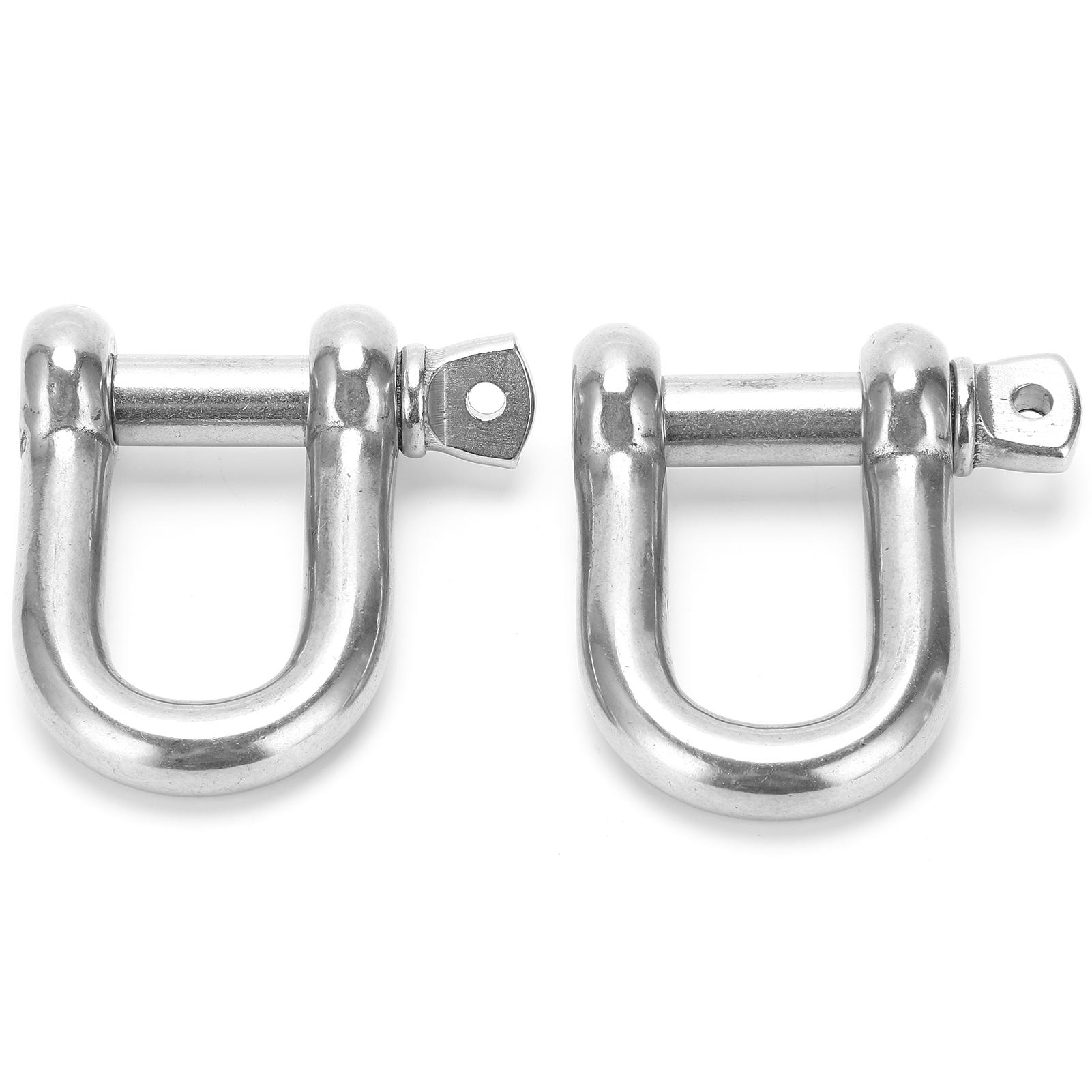 2pcs M16 Screw Pin Anchor Shackle 304 Stainless Steel Heavy Duty DShape Shackle for Paracord Bracelets
2pcs M16 Screw Pin Anchor Shackle 304 Stainless Steel Heavy Duty DShape Shackle for Paracord Bracelets