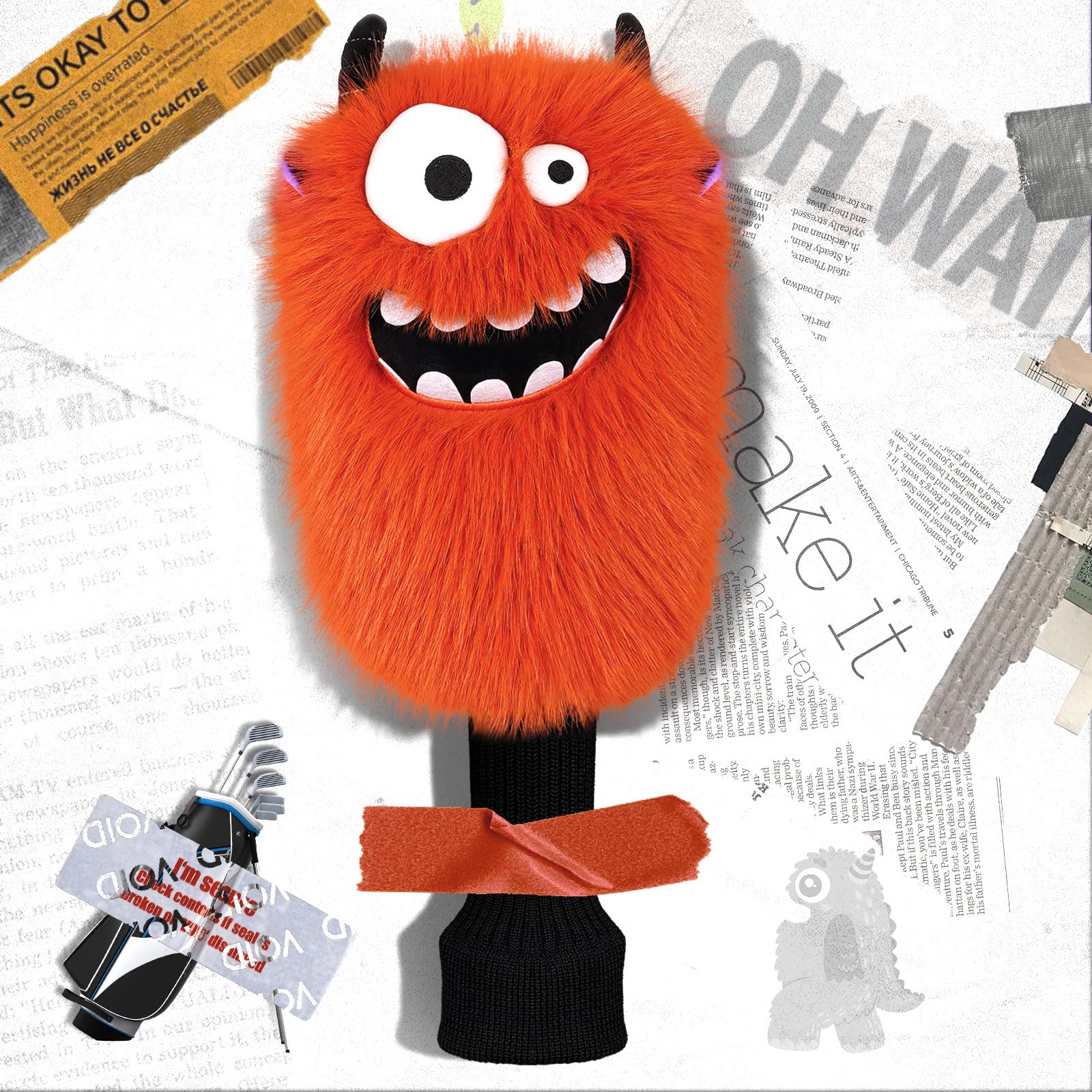 Golf Head Cover Character Driver Cover for DR 460cc Club Cover Wood Cover Stuffed Toy Type Easy to Put On and Take Off Soothing Single Item Animal
Golf Head Cover Character Driver Cover for DR 460cc Club Cover Wood Cover Stuffed Toy Type Easy to Put On and Take Off Soothing Single Item Animal