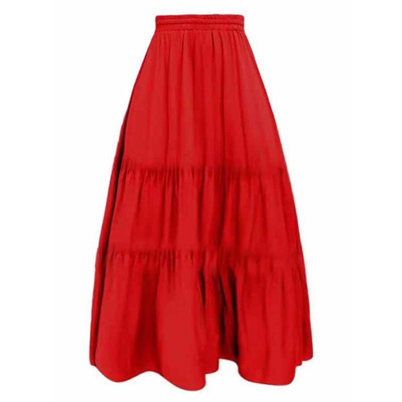 Женская юбка миди пляжного стиля с эластичной талией однотонная XL
Женская юбка миди пляжного стиля с эластичной талией однотонная XL