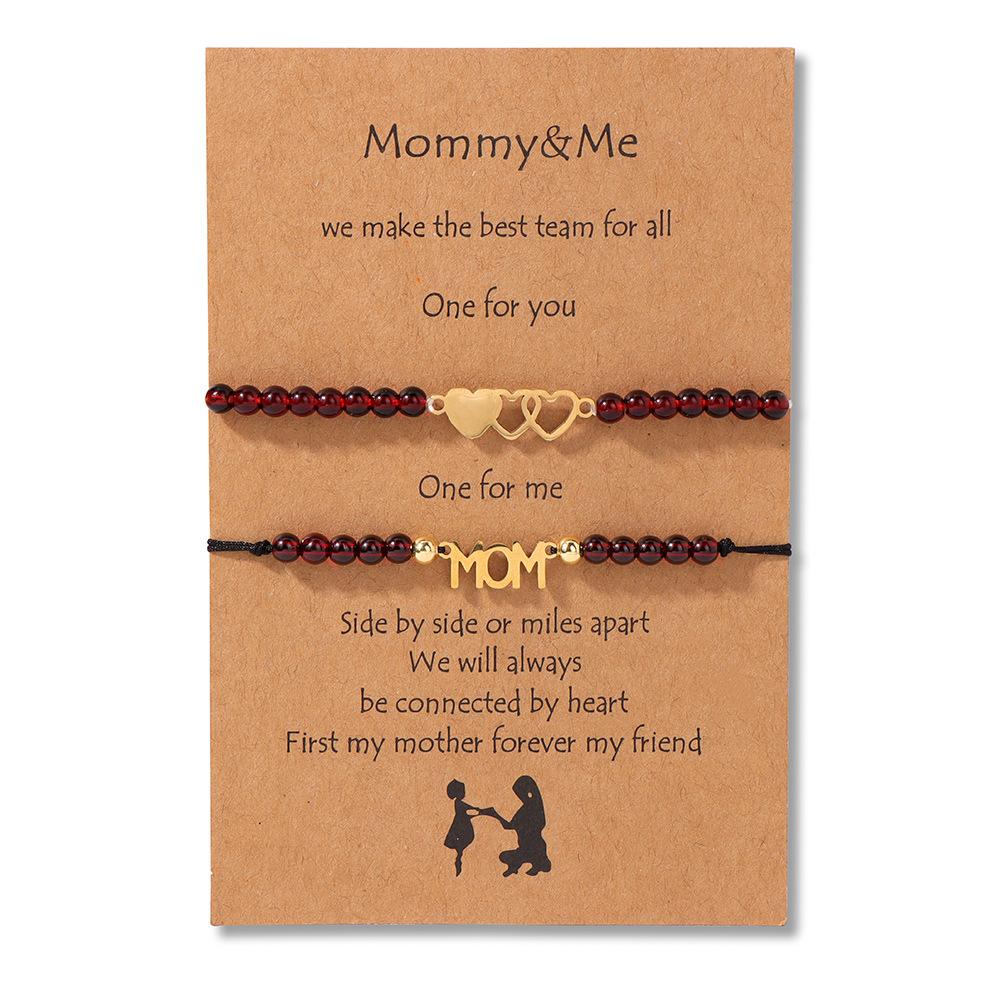 JYL TS Bracelet Mother-Daughter 2-Piece Heart Braided Strengthens Bond & Family Luck imitation garnet обурливі помаранчевий колір
JYL TS Bracelet Mother-Daughter 2-Piece Heart Braided Strengthens Bond & Family Luck imitation garnet обурливі помаранчевий колір