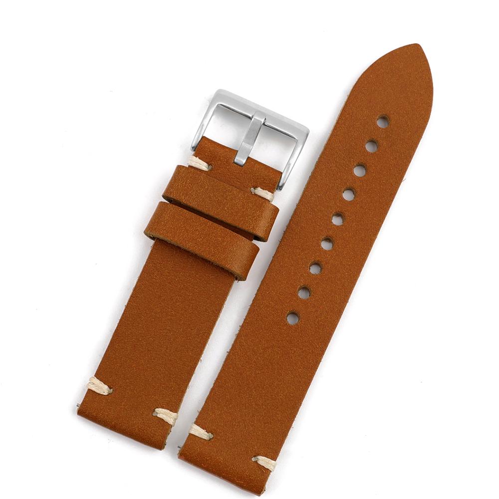 Vintage Leather Watch Strap 20mm 22mm Handmade Stitching Cowhide Strap for Smartwatch Wristband Men Women Universal Bracelet 22mm коричневий
Vintage Leather Watch Strap 20mm 22mm Handmade Stitching Cowhide Strap for Smartwatch Wristband Men Women Universal Bracelet 22mm коричневий
