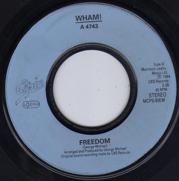 Пластинка 7 дюймов WHAM Freedom A4743 Epic 1984 UK Поп Б/у
Пластинка 7 дюймов WHAM Freedom A4743 Epic 1984 UK Поп Б/у