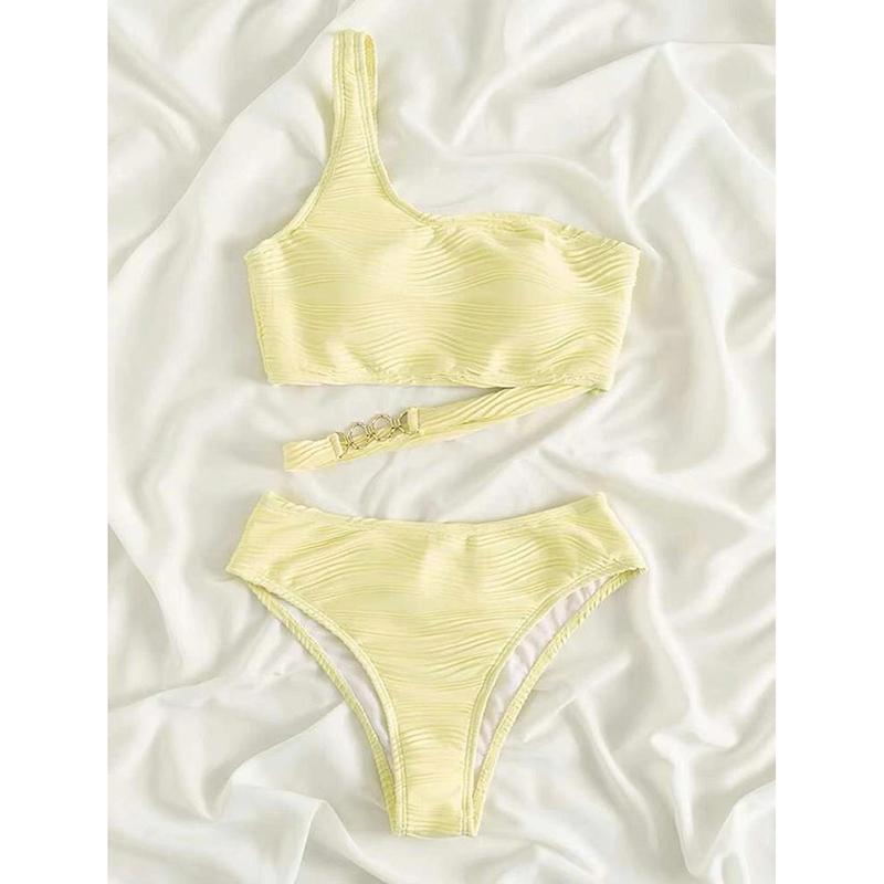 Сексуальный купальник бикини на одно плечо с мятой тканью и металлическим кольцом Женская купальная одежда Женский купальник Комплект бикини из двух частей Купальник для купания L жёлтый
Сексуальный купальник бикини на одно плечо с мятой тканью и металлическим кольцом Женская купальная одежда Женский купальник Комплект бикини из двух частей Купальник для купания L жёлтый