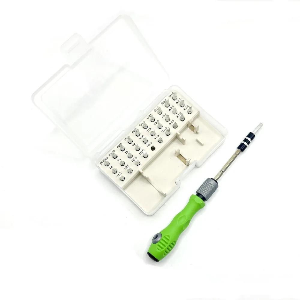 32-in-1 Multifunctional Screwdriver Combination Set Mobile Phone Computer Disassembly Maintenance Tool with Magnetic Screwdriver світло-зелений колір
32-in-1 Multifunctional Screwdriver Combination Set Mobile Phone Computer Disassembly Maintenance Tool with Magnetic Screwdriver світло-зелений колір