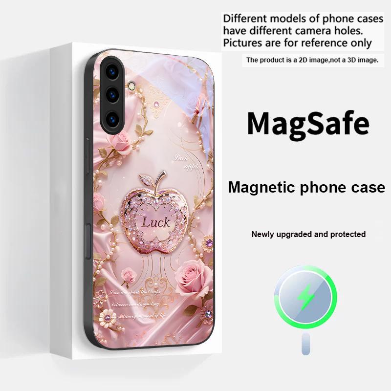 Lucky and Romantic Love For Magsafe Samsung S25 S25 Edge S25Ultra S8 9 10 20 S21 Pro 22 Plus S23 FE S24 Ultra Glass Phone Case Galaxy S23+
Lucky and Romantic Love For Magsafe Samsung S25 S25 Edge S25Ultra S8 9 10 20 S21 Pro 22 Plus S23 FE S24 Ultra Glass Phone Case Galaxy S23+