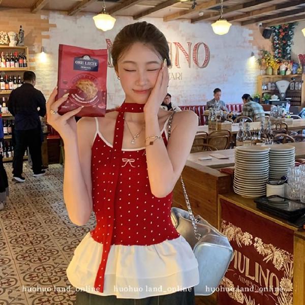 Elegant Halter Polka Dot Pleated Cami Top - Spring 2025 Waist-Hugging Style XL - Premium
Elegant Halter Polka Dot Pleated Cami Top - Spring 2025 Waist-Hugging Style XL - Premium