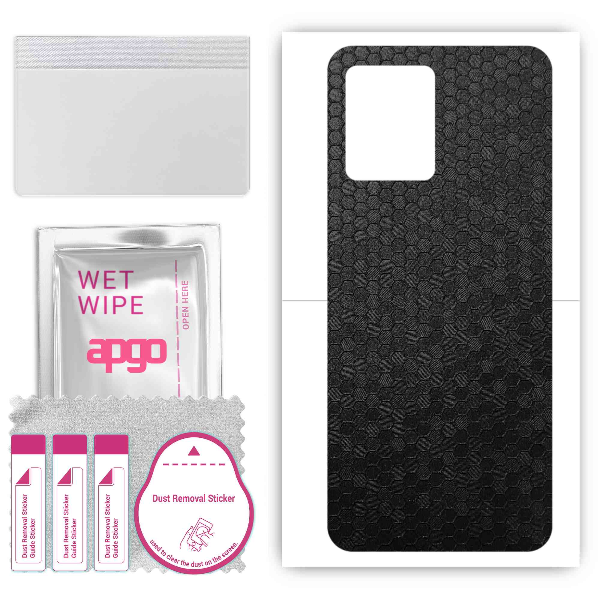apgo Protective Skin Sticker for the back compatible with Realme 9 SE, Wrap Film, Foil, Vinyl - Pattern Black Honeycomb
apgo Protective Skin Sticker for the back compatible with Realme 9 SE, Wrap Film, Foil, Vinyl - Pattern Black Honeycomb