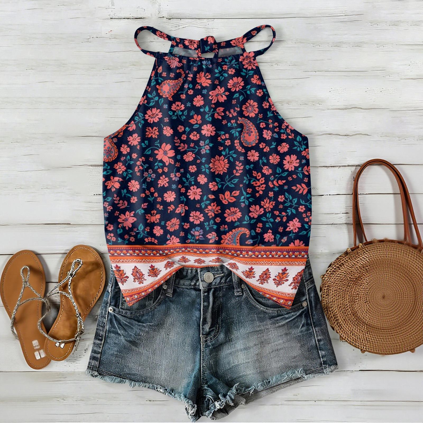 Women Geometric Print Bohemian Style Sleeveless Neck Tank Top Casual Loose Fit Vest for Summer Daily Wear L фіолетовий
Women Geometric Print Bohemian Style Sleeveless Neck Tank Top Casual Loose Fit Vest for Summer Daily Wear L фіолетовий