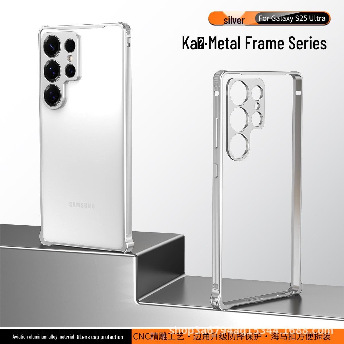 Samsung S24/S25/Plus/Ultra Metal Frame Phone Case S25 Frame + Lens
Samsung S24/S25/Plus/Ultra Metal Frame Phone Case S25 Frame + Lens