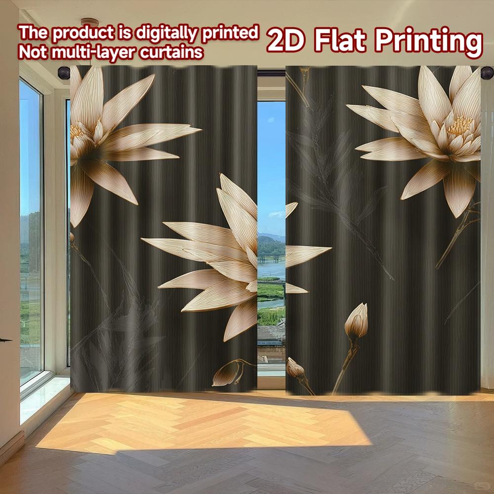 Flat Printing Curtains Without Rod Floral Elegance Gray April Fools Is Day Festival Creative Polyester Set Of 2 Made W100*H70(CM)-Grommet top&2PCS
Flat Printing Curtains Without Rod Floral Elegance Gray April Fools Is Day Festival Creative Polyester Set Of 2 Made W100*H70(CM)-Grommet top&2PCS
