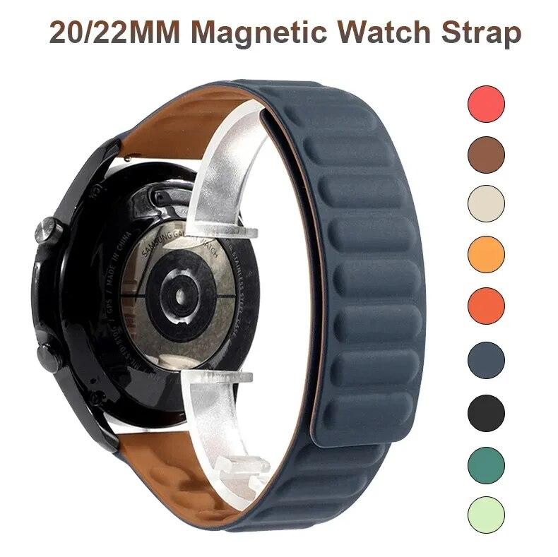 Ремешок 20 мм 22 мм для Samsung Galaxy watch 4 5 pro active 2 Gear S3 с магнитной петлей, силиконовый браслет correa HUAWEI GT 2 3 Pro Band
Ремешок 20 мм 22 мм для Samsung Galaxy watch 4 5 pro active 2 Gear S3 с магнитной петлей, силиконовый браслет correa HUAWEI GT 2 3 Pro Band