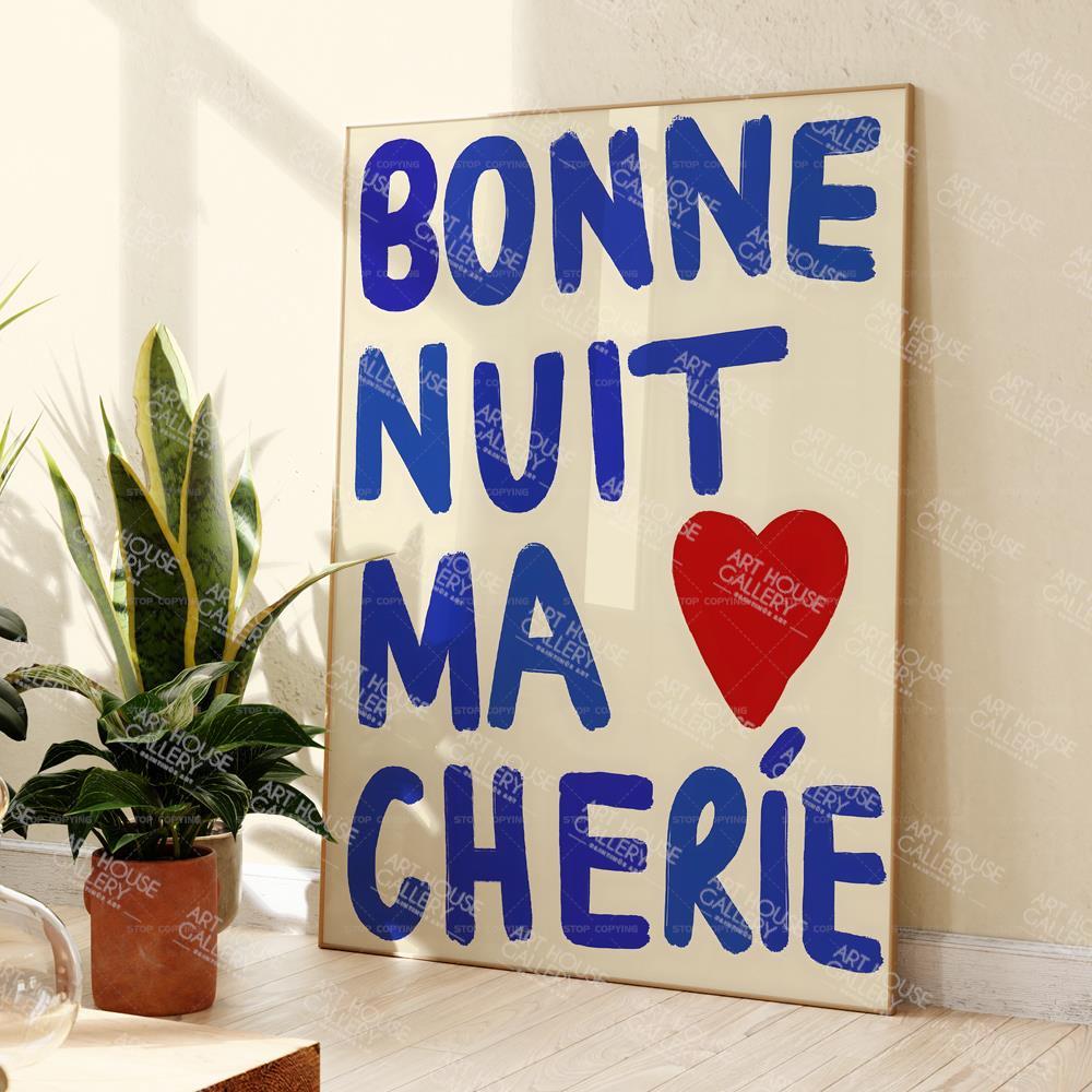 Современные спокойной ночи, французские Bonne Nuit Ma Cherie, любовные цитаты для пар, настенные художественные принты, картины на холсте, постеры, картинки для гостиной 21x30cm No Framed
Современные спокойной ночи, французские Bonne Nuit Ma Cherie, любовные цитаты для пар, настенные художественные принты, картины на холсте, постеры, картинки для гостиной 21x30cm No Framed