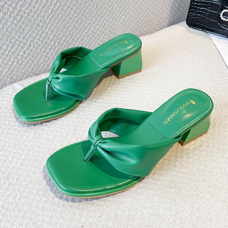 Женские пикантные тапочки на среднем каблуке, модные сандалии на массивном каблуке с клипсой, летняя обувь, новые трендовые туфли-лодочки, повседневные шлепанцы, женские шлепанцы
Женские пикантные тапочки на среднем каблуке, модные сандалии на массивном каблуке с клипсой, летняя обувь, новые трендовые туфли-лодочки, повседневные шлепанцы, женские шлепанцы
