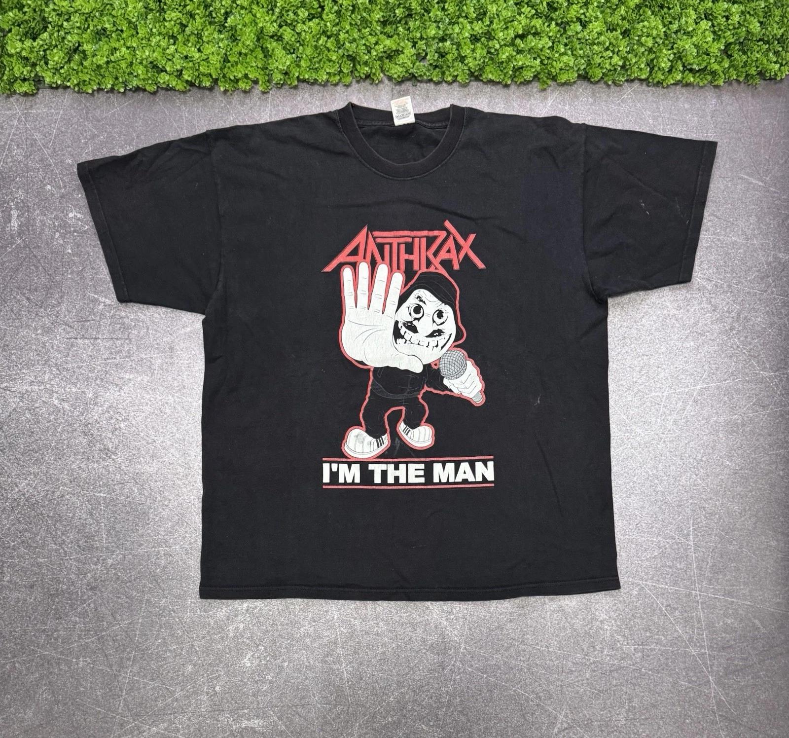 Vintage 2000s Rock Band Anthrax i m the man Y2k shirt XL
Vintage 2000s Rock Band Anthrax i m the man Y2k shirt XL