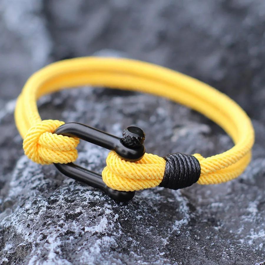 Hiphop Men Stainless Steel Bracelet with Detachable Buckle Nautical Wrap Braclet Bilayer Thread Bicycle Braslet Armband Herren
Hiphop Men Stainless Steel Bracelet with Detachable Buckle Nautical Wrap Braclet Bilayer Thread Bicycle Braslet Armband Herren