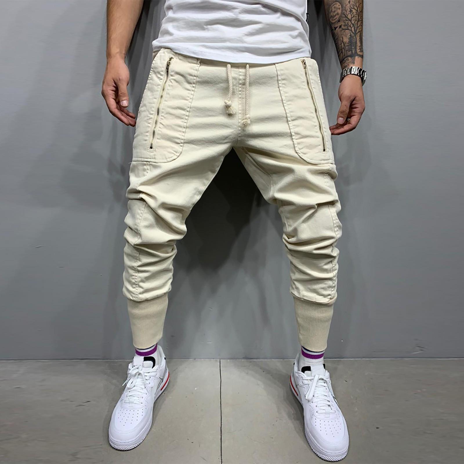 Men s Casual Sports Pants Classic Three-Dimensional Zipper Patch Pockets Drawstring Elastic Skinny Pants XXXL
Men s Casual Sports Pants Classic Three-Dimensional Zipper Patch Pockets Drawstring Elastic Skinny Pants XXXL