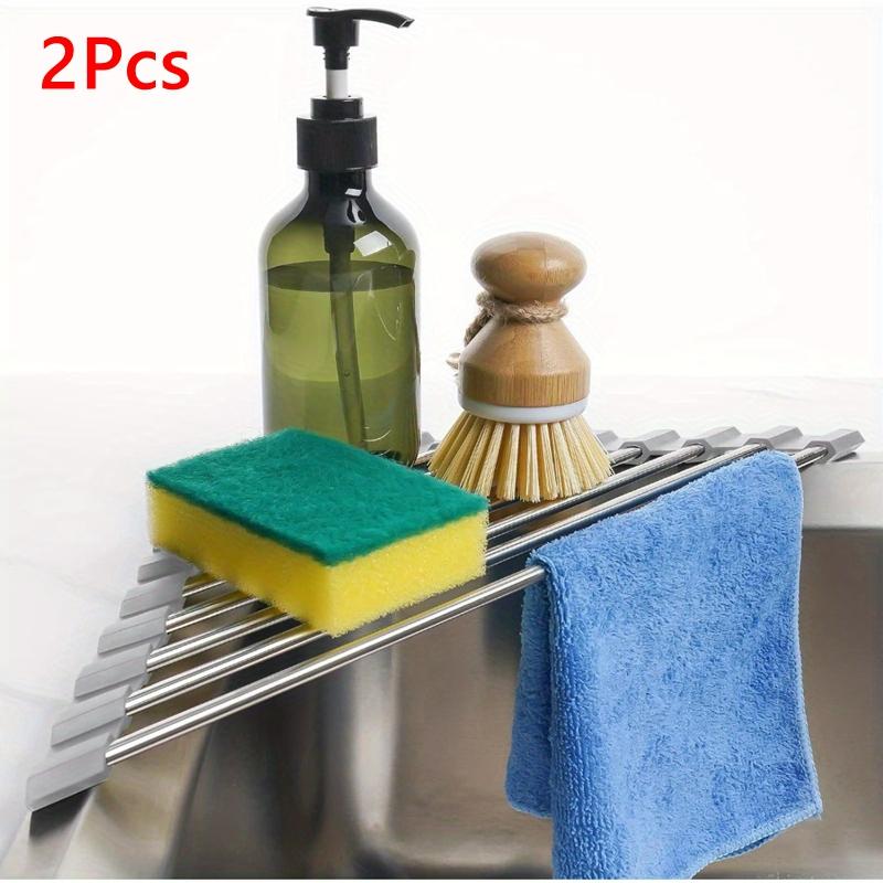 2PCS Triangle Dish Drying Rack Kitchen Sink Organizer Corner Over the Sink Sponge Rag Holder Foldable Stainless Steel Drainer
2PCS Triangle Dish Drying Rack Kitchen Sink Organizer Corner Over the Sink Sponge Rag Holder Foldable Stainless Steel Drainer