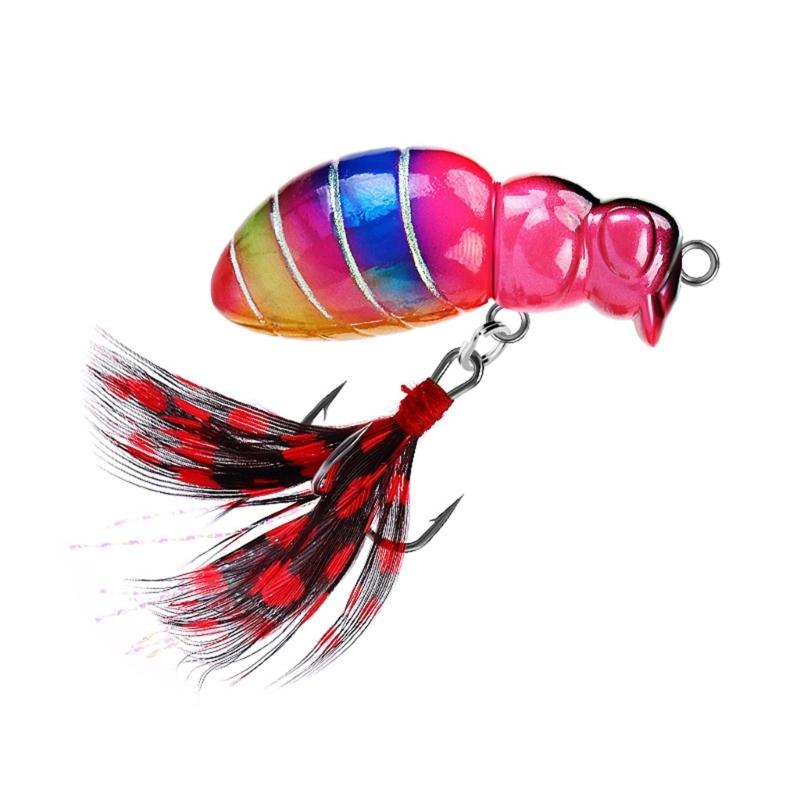 Floating Insect Baits with Treble Hook for Perch Fishing Tackle Accessory 4.7cm Bees Fishing Lures рожевий
Floating Insect Baits with Treble Hook for Perch Fishing Tackle Accessory 4.7cm Bees Fishing Lures рожевий