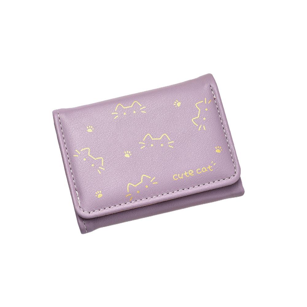 Simple 3 Folds Kitten Printed Wallet PU Leather INS Style Coin Purse Cute Kitten Dog Women Money Bags for Girls Students Gift фіолетовий
Simple 3 Folds Kitten Printed Wallet PU Leather INS Style Coin Purse Cute Kitten Dog Women Money Bags for Girls Students Gift фіолетовий
