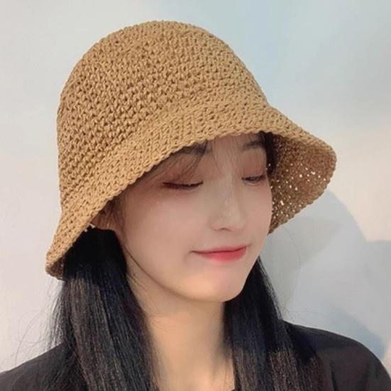 Summer Basin Hat Solid Color Short Brim Fisherman Hat Breathable Comfortable Versatile Knitted Straw Hat Fashion Accessory кавовий
Summer Basin Hat Solid Color Short Brim Fisherman Hat Breathable Comfortable Versatile Knitted Straw Hat Fashion Accessory кавовий