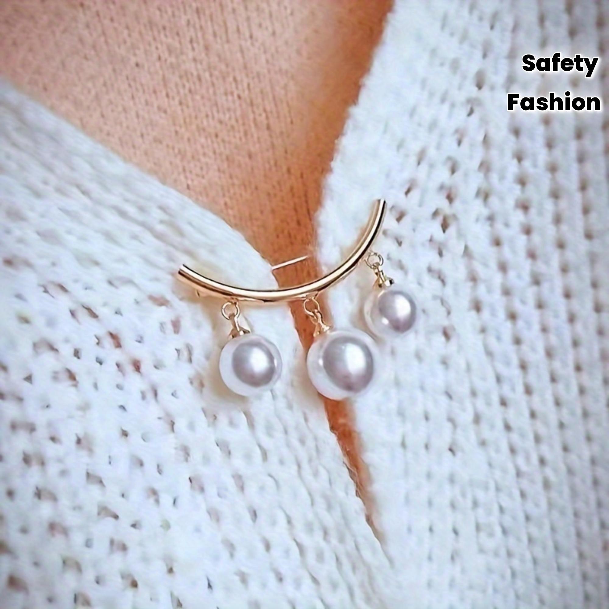 1pc Elegant Pearl Brooch Belt Adjuster for Women, Mixed Color Fashion Pearl Safety Pin for Clothing Size Fix
1pc Elegant Pearl Brooch Belt Adjuster for Women, Mixed Color Fashion Pearl Safety Pin for Clothing Size Fix