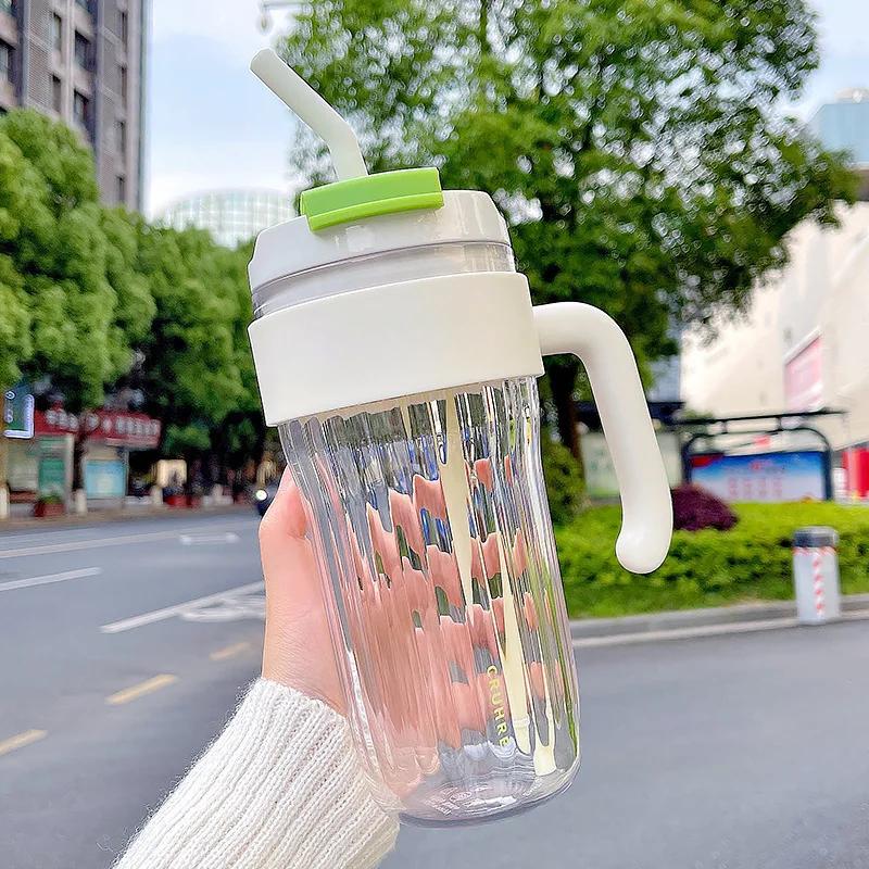 850ML Simple Water Cup Large Capacity Straw Cup Plastic Flower Tea Cup Durable High Temperature Resistant Large Kettle Summer 850ML білий
850ML Simple Water Cup Large Capacity Straw Cup Plastic Flower Tea Cup Durable High Temperature Resistant Large Kettle Summer 850ML білий