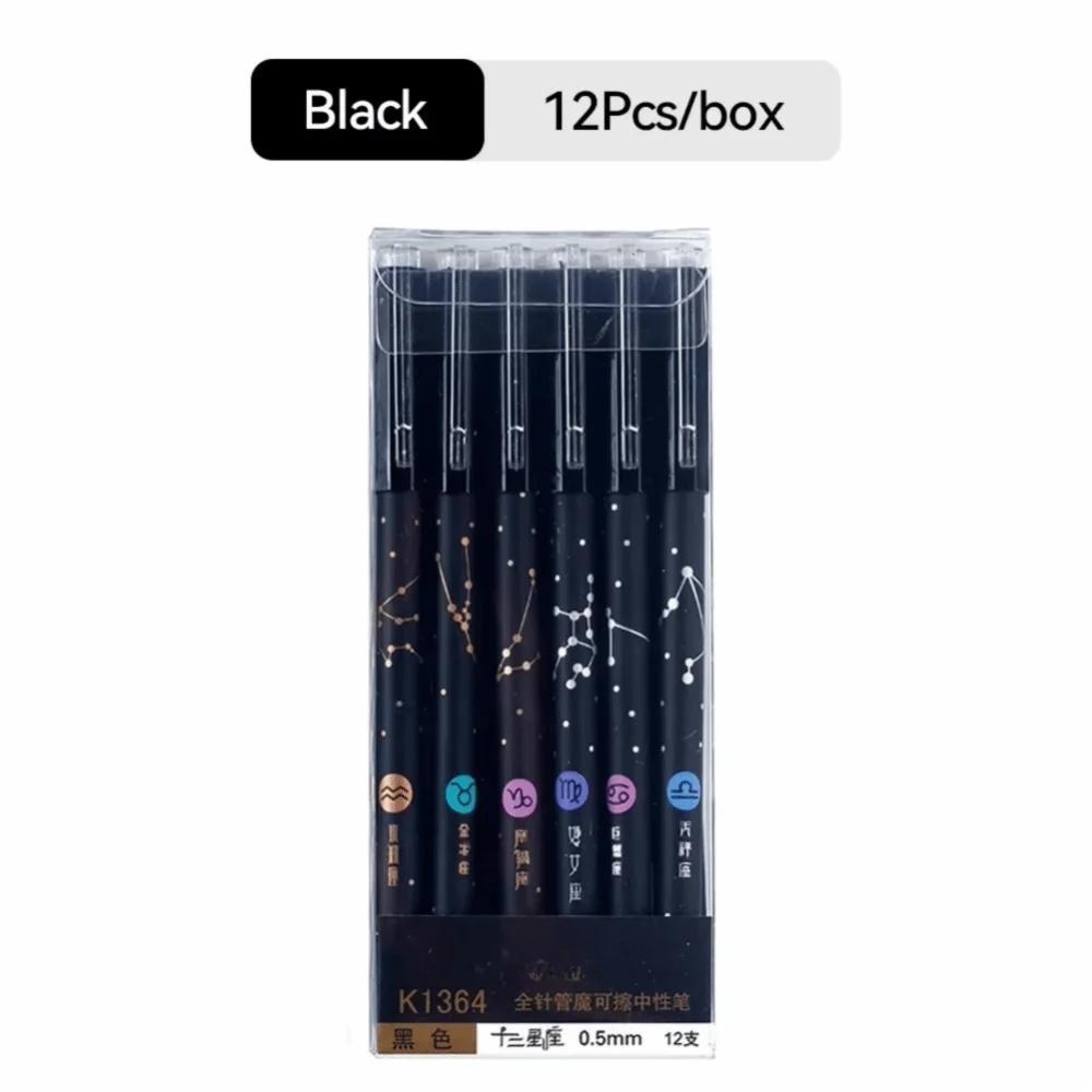 12Pcs/Set 12 Constellations Erasable Gel Pen 0.5mm Fine Point Blue&Black Smooth Gel Pen Refillable Ballpoint Pen чорний
12Pcs/Set 12 Constellations Erasable Gel Pen 0.5mm Fine Point Blue&Black Smooth Gel Pen Refillable Ballpoint Pen чорний