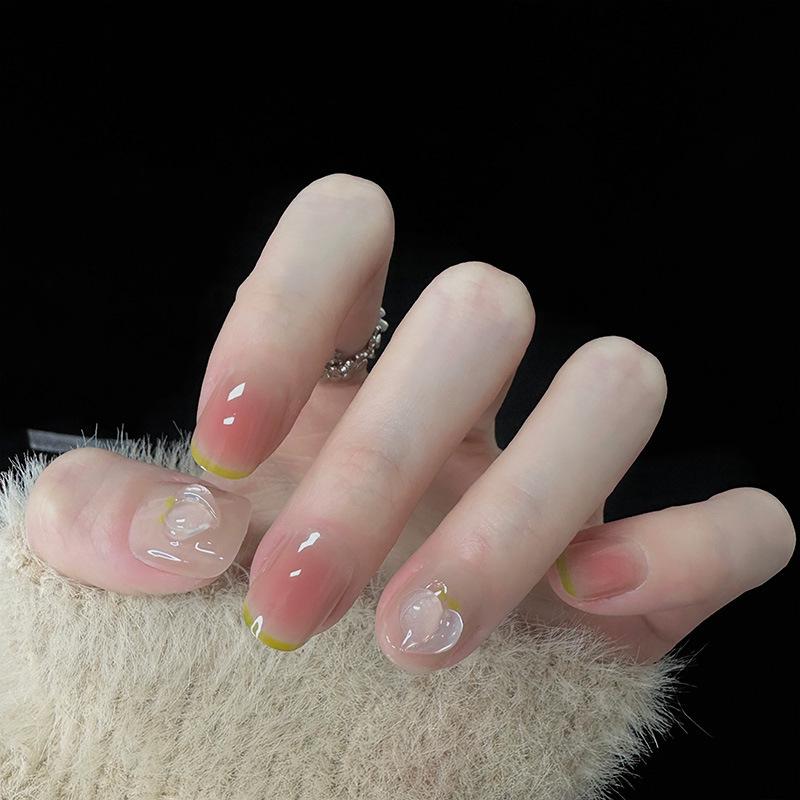 2025 Spring/Summer Short Green Blushed French Peach Heart Nail Patches - Ready-to-Wear Manicure
2025 Spring/Summer Short Green Blushed French Peach Heart Nail Patches - Ready-to-Wear Manicure