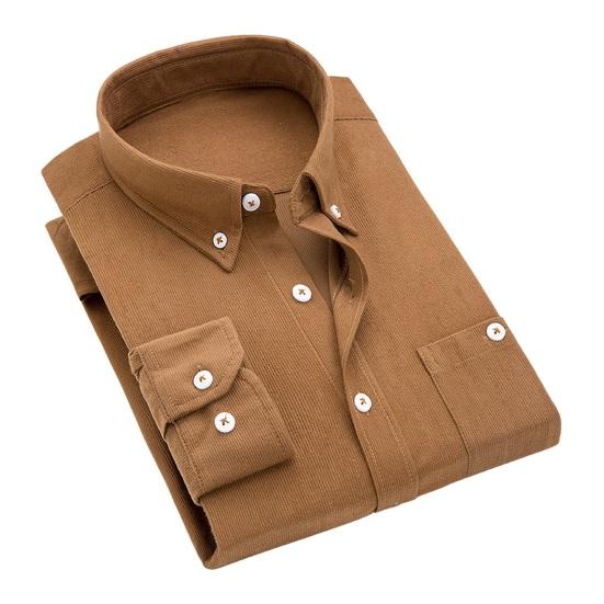 Мужская вельветовая рубашка Slim Fit с лацканами, рубашка с длинными рукавами, топы, однотонные карманы, повседневная рубашка, офисная спецодежда M хаки
Мужская вельветовая рубашка Slim Fit с лацканами, рубашка с длинными рукавами, топы, однотонные карманы, повседневная рубашка, офисная спецодежда M хаки
