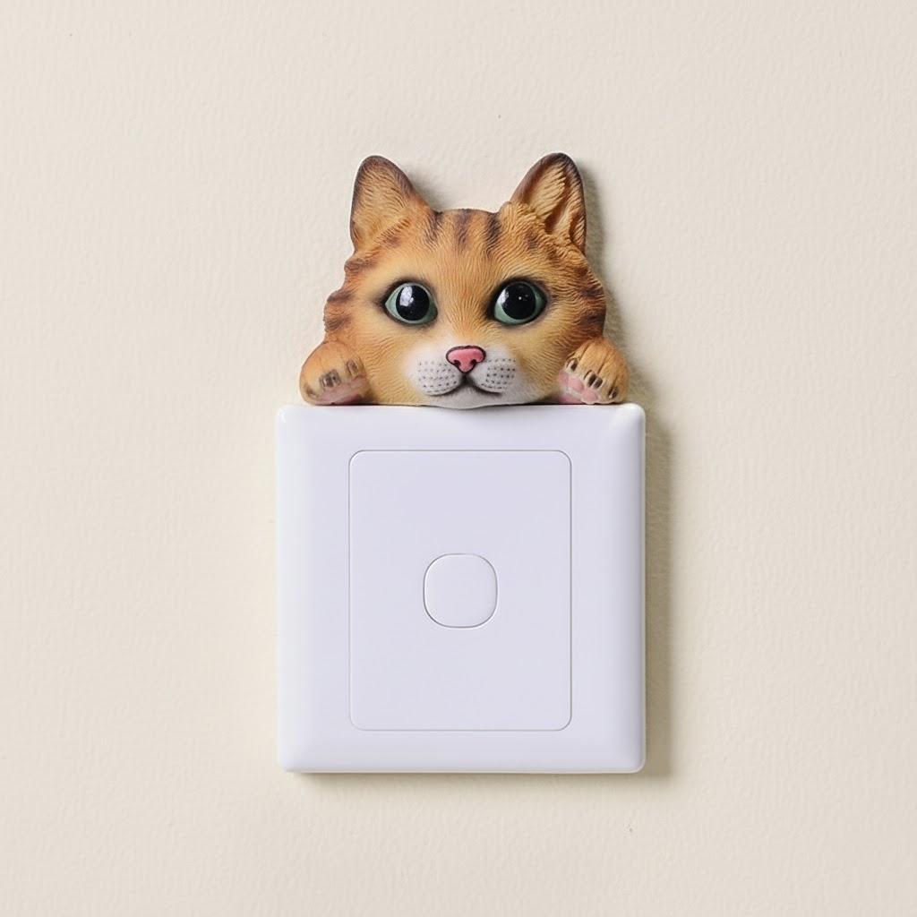 Animal Wall Stickers Resin Decor Cartoon Dog Kitty Reindeer Elephant Panda Switch Decal Home Decorations for Kids Room
Animal Wall Stickers Resin Decor Cartoon Dog Kitty Reindeer Elephant Panda Switch Decal Home Decorations for Kids Room