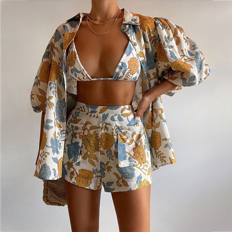 Fd1223 in Stock 2024 Spring New Cross-Border Women s Fashion Loose Shirt, Camisole, Shorts Three-Piece Set Sunflower color S
Fd1223 in Stock 2024 Spring New Cross-Border Women s Fashion Loose Shirt, Camisole, Shorts Three-Piece Set Sunflower color S