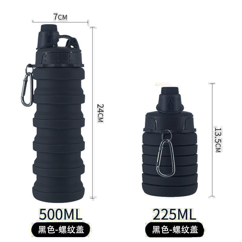 500ml Outdoor Sports Silicone Folding Cup Food-Grade Bicycle Water Bottle Expandable Cup Direct Drinking Water чорний
500ml Outdoor Sports Silicone Folding Cup Food-Grade Bicycle Water Bottle Expandable Cup Direct Drinking Water чорний