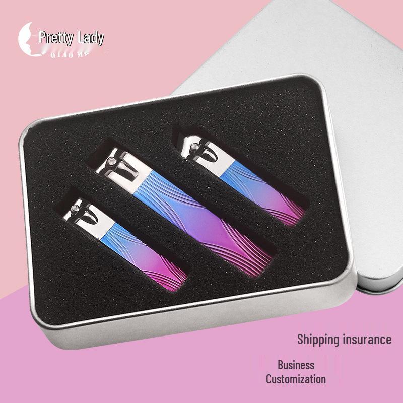 Gradient Nano Nail Clipper Set: Clipper, File & Cutter for Pedicure/Manicure - 3-Piece Customizable Set
Gradient Nano Nail Clipper Set: Clipper, File & Cutter for Pedicure/Manicure - 3-Piece Customizable Set