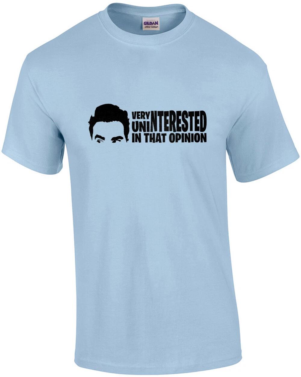 Very Uninterested In That Opinion David Rose Schitt s Creek Quote T-Shirt 2XL
Very Uninterested In That Opinion David Rose Schitt s Creek Quote T-Shirt 2XL