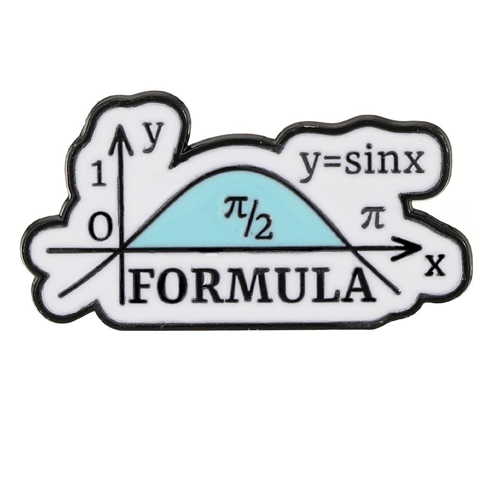 4Styles Funny Love Math Formula Y=sinx Design Enamel Brooches Blue Chemical Equation Molecular Formula Pins Science Badge
4Styles Funny Love Math Formula Y=sinx Design Enamel Brooches Blue Chemical Equation Molecular Formula Pins Science Badge