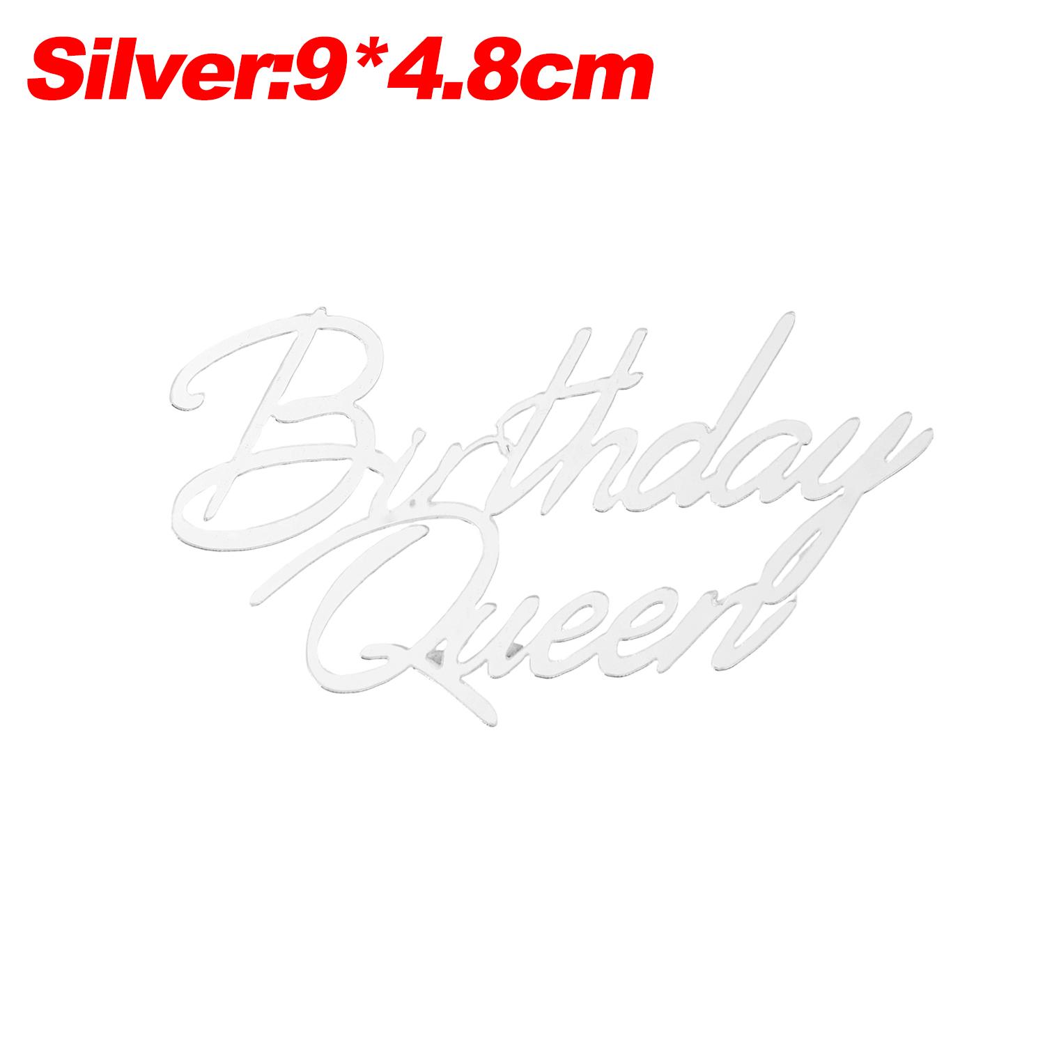 Gold Silver Acrylic Cake Toppers Decorations Happy Birthday Queen Princess for Girls Birthday Party Dessert Letter Decoration 1PC
Gold Silver Acrylic Cake Toppers Decorations Happy Birthday Queen Princess for Girls Birthday Party Dessert Letter Decoration 1PC