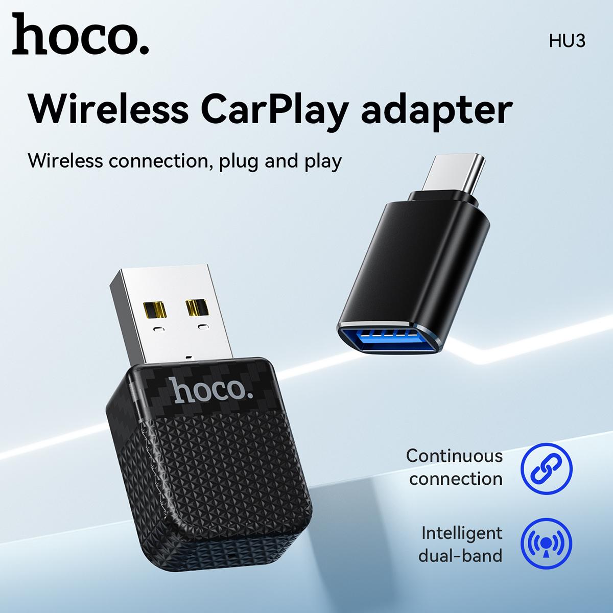 Hoco HU3 Бездротовий адаптер CarPlay, USB-A/USB-C, Wi-Fi 2.4/5 ГГц, низька затримка, для автомобілів з дротовим CarPlay чорний
Hoco HU3 Бездротовий адаптер CarPlay, USB-A/USB-C, Wi-Fi 2.4/5 ГГц, низька затримка, для автомобілів з дротовим CarPlay чорний