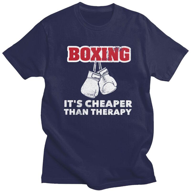 Mens Boxing Cheaper Than Therapy T Shirt Round Neck Short Sleeve Cotton Boxer Marital Arts Quotes Tee Shirt Streetwear Clothes 4XL
Mens Boxing Cheaper Than Therapy T Shirt Round Neck Short Sleeve Cotton Boxer Marital Arts Quotes Tee Shirt Streetwear Clothes 4XL
