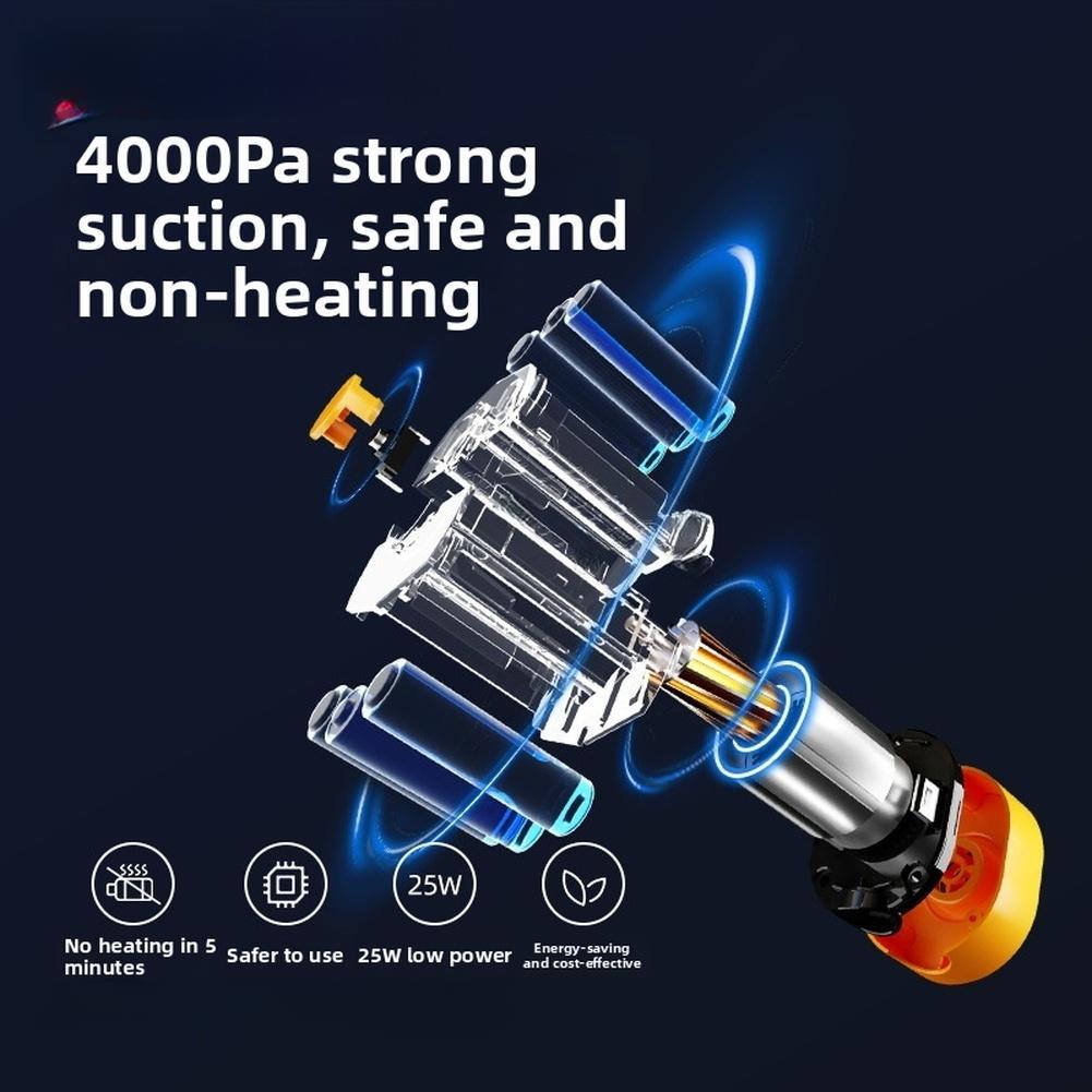 Wireless Electric Vacuum Pump 4000Pa Strong Suction Compacts Design 25W Low Powers Air Inflator Storage Bag Accessory Tool Kit China Mainland
Wireless Electric Vacuum Pump 4000Pa Strong Suction Compacts Design 25W Low Powers Air Inflator Storage Bag Accessory Tool Kit China Mainland