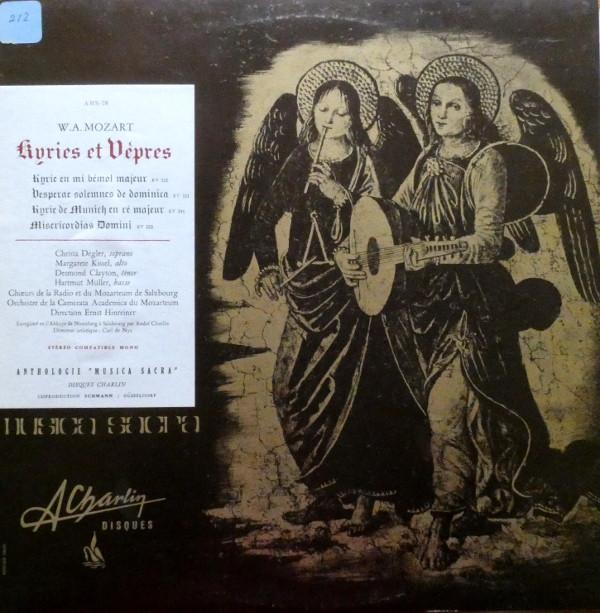 LP Record W.A. MOZART, CHRISTA DEGLER, MARGAR - Kyries Et Vepres AMS78 DISQUES A CHARL France Classical Used
LP Record W.A. MOZART, CHRISTA DEGLER, MARGAR - Kyries Et Vepres AMS78 DISQUES A CHARL France Classical Used