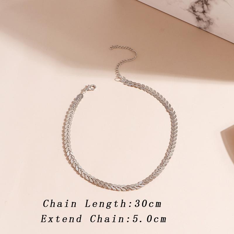 Copper Color Arrow Necklace for Women Trendy Short Chokers Metal Neck Zircon Punk Fish Bone Shape Chain Charms Necklaces Gift
Copper Color Arrow Necklace for Women Trendy Short Chokers Metal Neck Zircon Punk Fish Bone Shape Chain Charms Necklaces Gift