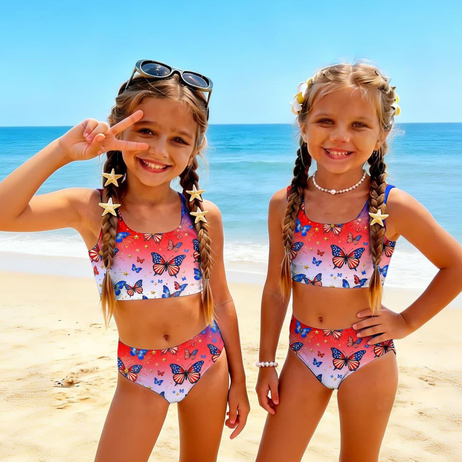 Girls Two Piece Swimsuit Set Summer Tankini Top and High Waist Bottoms Floral Print Lightweight Swimwear for Kids Beach Pool 110 красный
Girls Two Piece Swimsuit Set Summer Tankini Top and High Waist Bottoms Floral Print Lightweight Swimwear for Kids Beach Pool 110 красный
