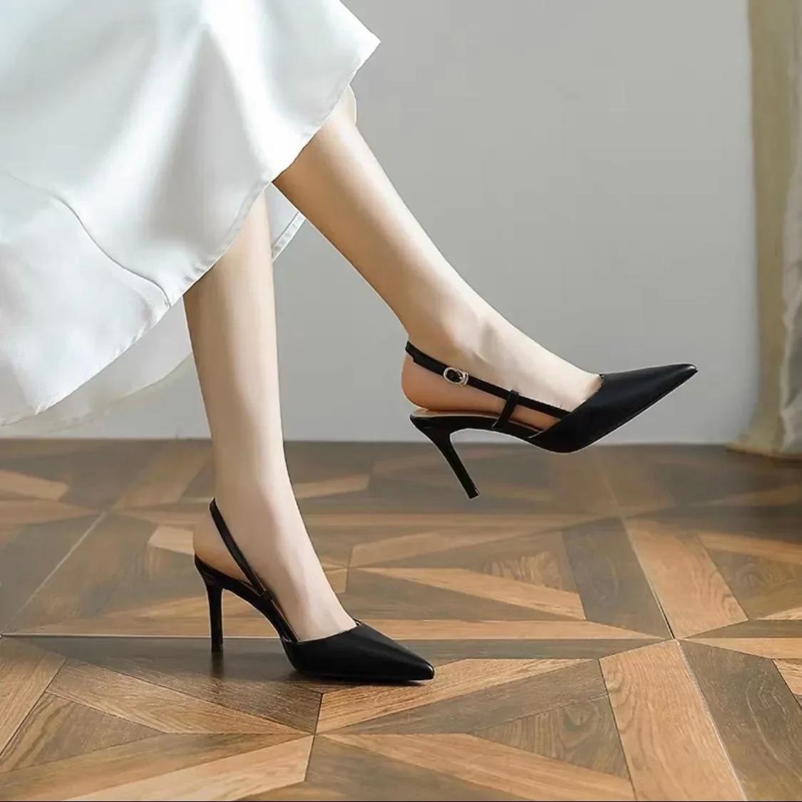 Dark Apricot Shallow Women Slingback Pumps Vintage Pointed Toe Summer Chic Work Stilettos Brown Lady Thin High Heels Zapatillas 40
Dark Apricot Shallow Women Slingback Pumps Vintage Pointed Toe Summer Chic Work Stilettos Brown Lady Thin High Heels Zapatillas 40
