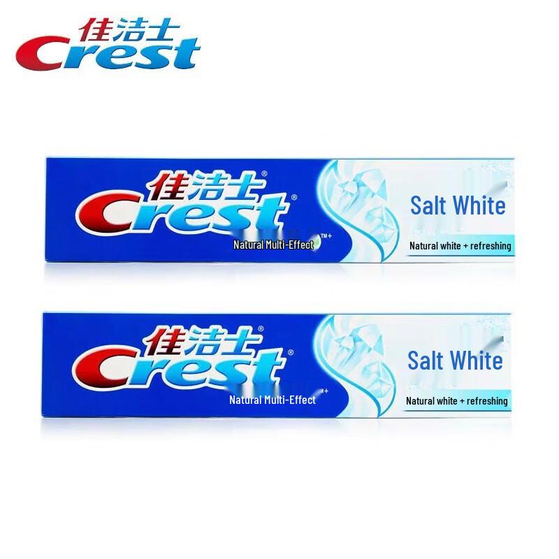 Crest Salt White Cool Mint Toothpaste Twin Pack
Crest Salt White Cool Mint Toothpaste Twin Pack